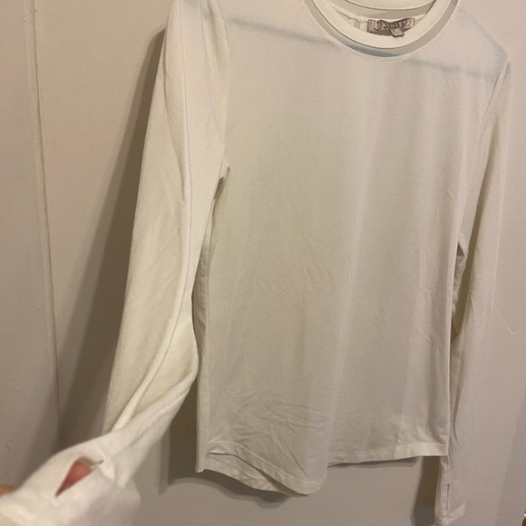 Athleta White Longsleeve Top - Picture 3 of 4